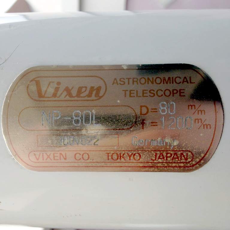 Vixen FH-Refraktor 80/1200mm