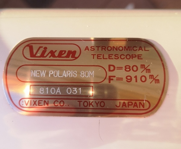 Vixen FH-Refraktor 80/910mm